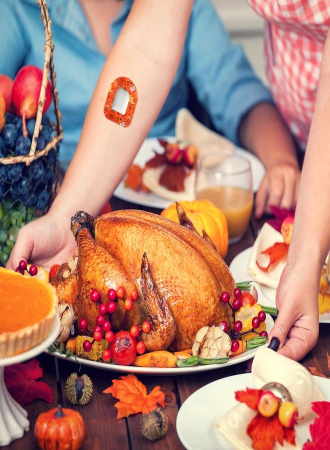 XIHIRCD 25pcs Adhesive Patches for Omnipod 5, Waterproof Sensor Pack Autumn Style Sensor Covers CGM Sensor Overpatch Sensor Stickers Tape Insulin Strap Compatible with Omnipod - Image 5